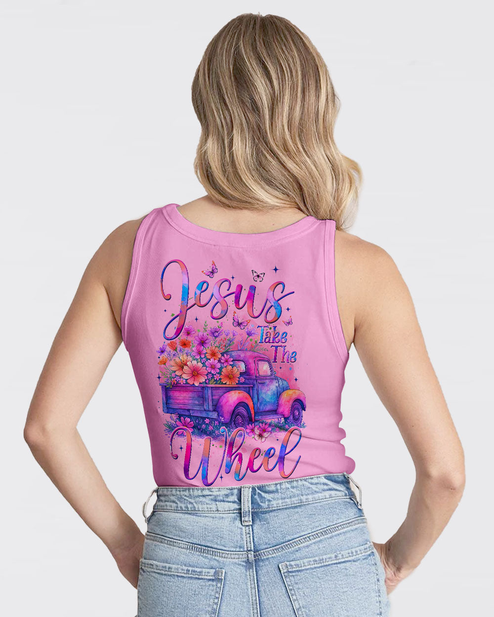 Jesus Take The Wheel Women's All Over Print Shirt - Tyqy2306251