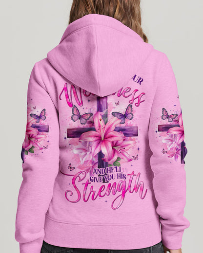 Give God Your Weakness Women's All Over Print Shirt - Tyqy2404252