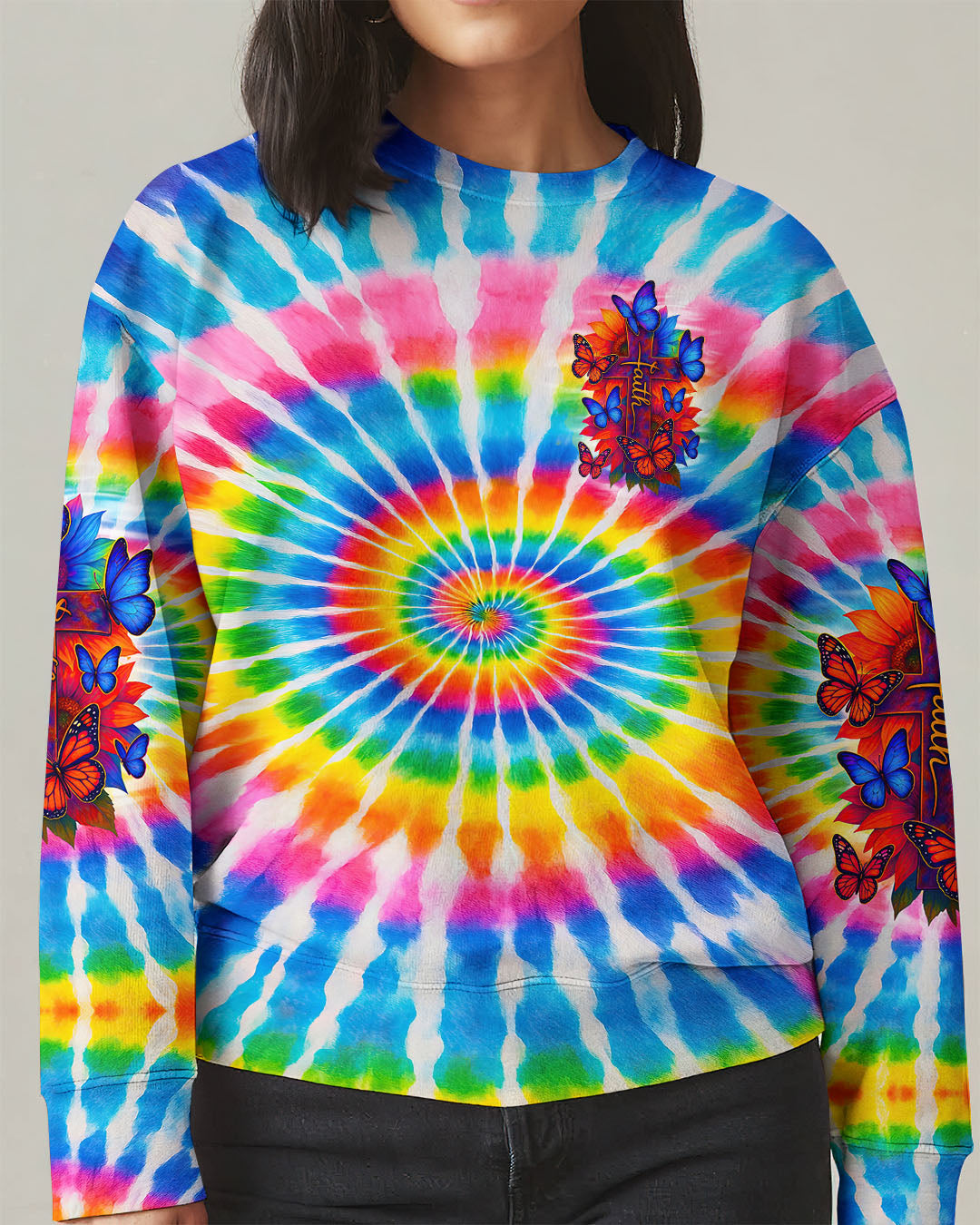 In God We Trust Tie Dye Women's All Over Print Shirt - Tyqy2605252