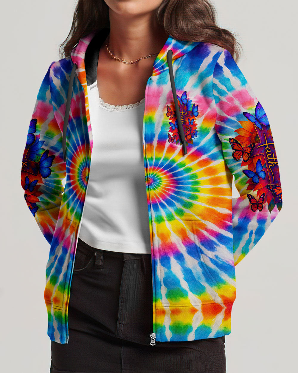 In God We Trust Tie Dye Women's All Over Print Shirt - Tyqy2605252