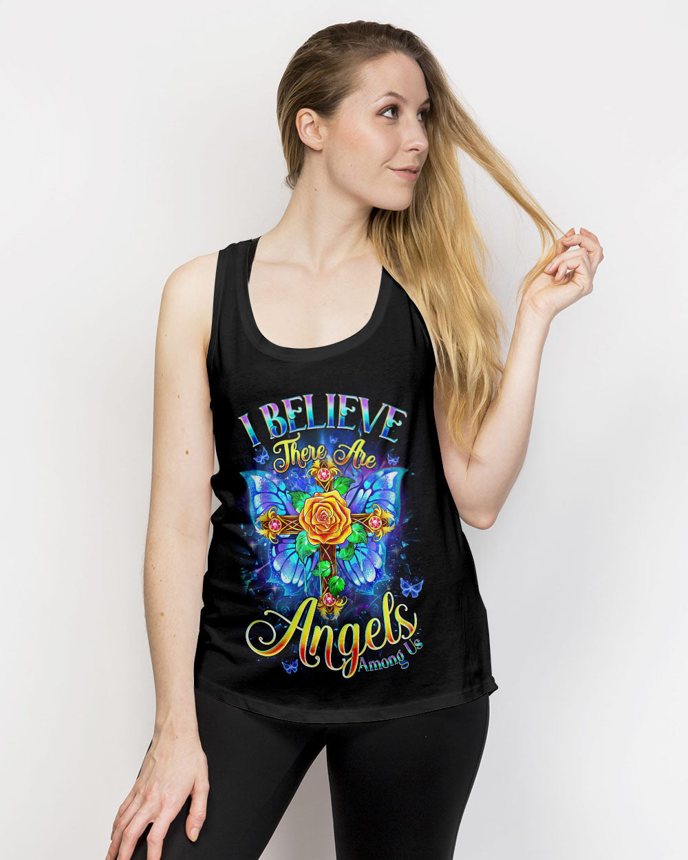 I Believe There Are Angels Among Us Women's All Over Print Shirt - Tyqy2705251