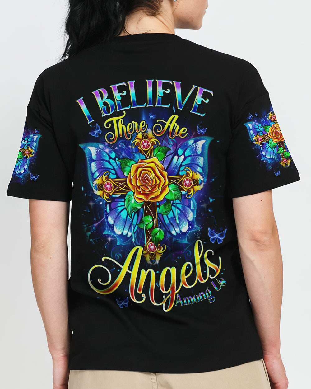 I Believe There Are Angels Among Us Women's All Over Print Shirt - Tyqy2705251
