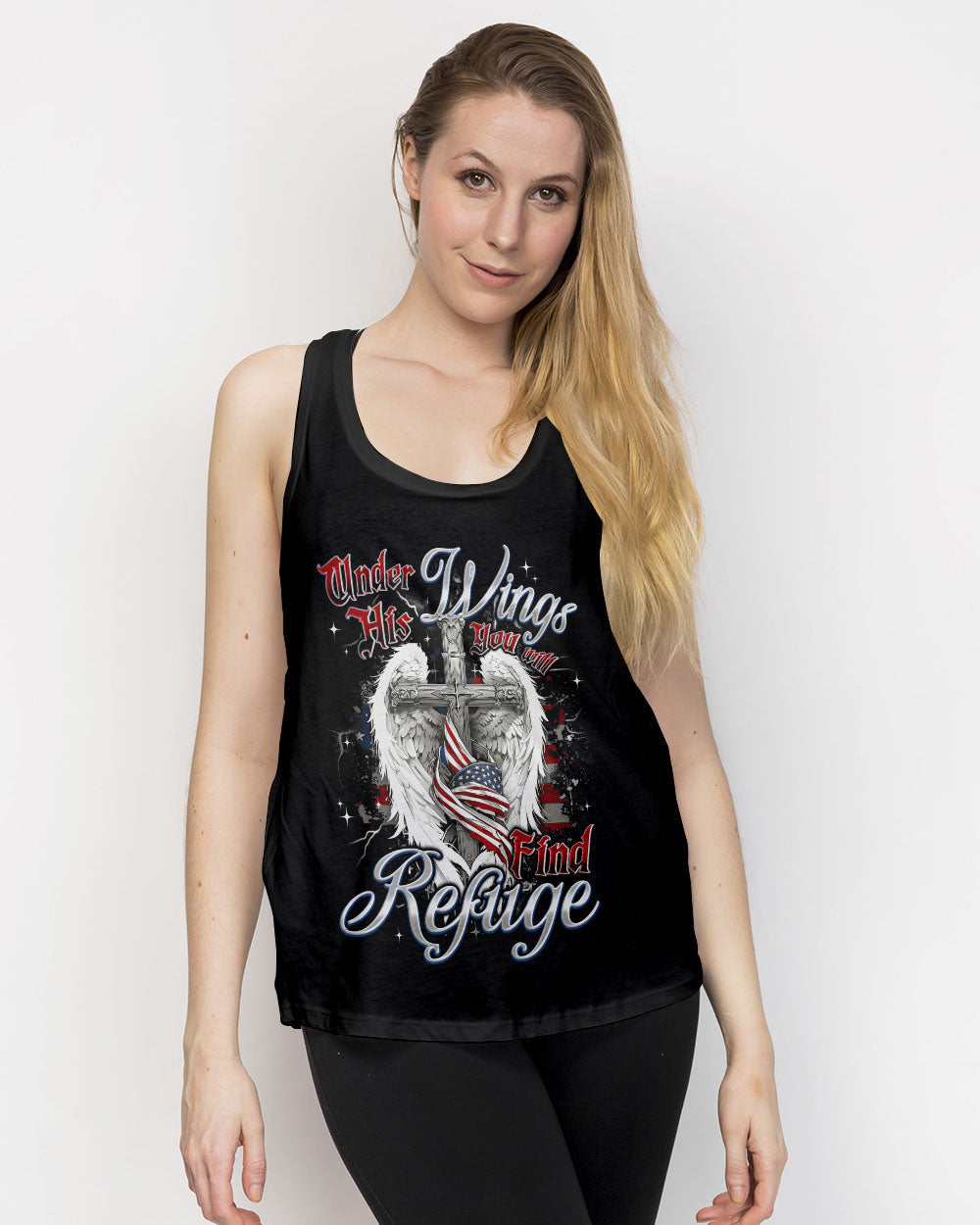 Under His Wings You Will Find Refuge Women's All Over Print Shirt - Tyqy2805253