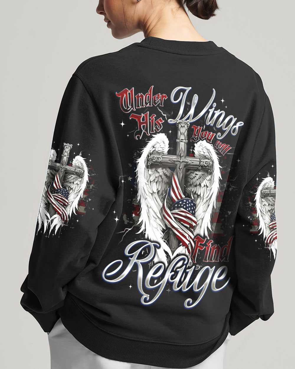 Under His Wings You Will Find Refuge Women's All Over Print Shirt - Tyqy2805253