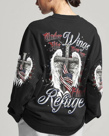 Under His Wings You Will Find Refuge Women's All Over Print Shirt - Tyqy2805253