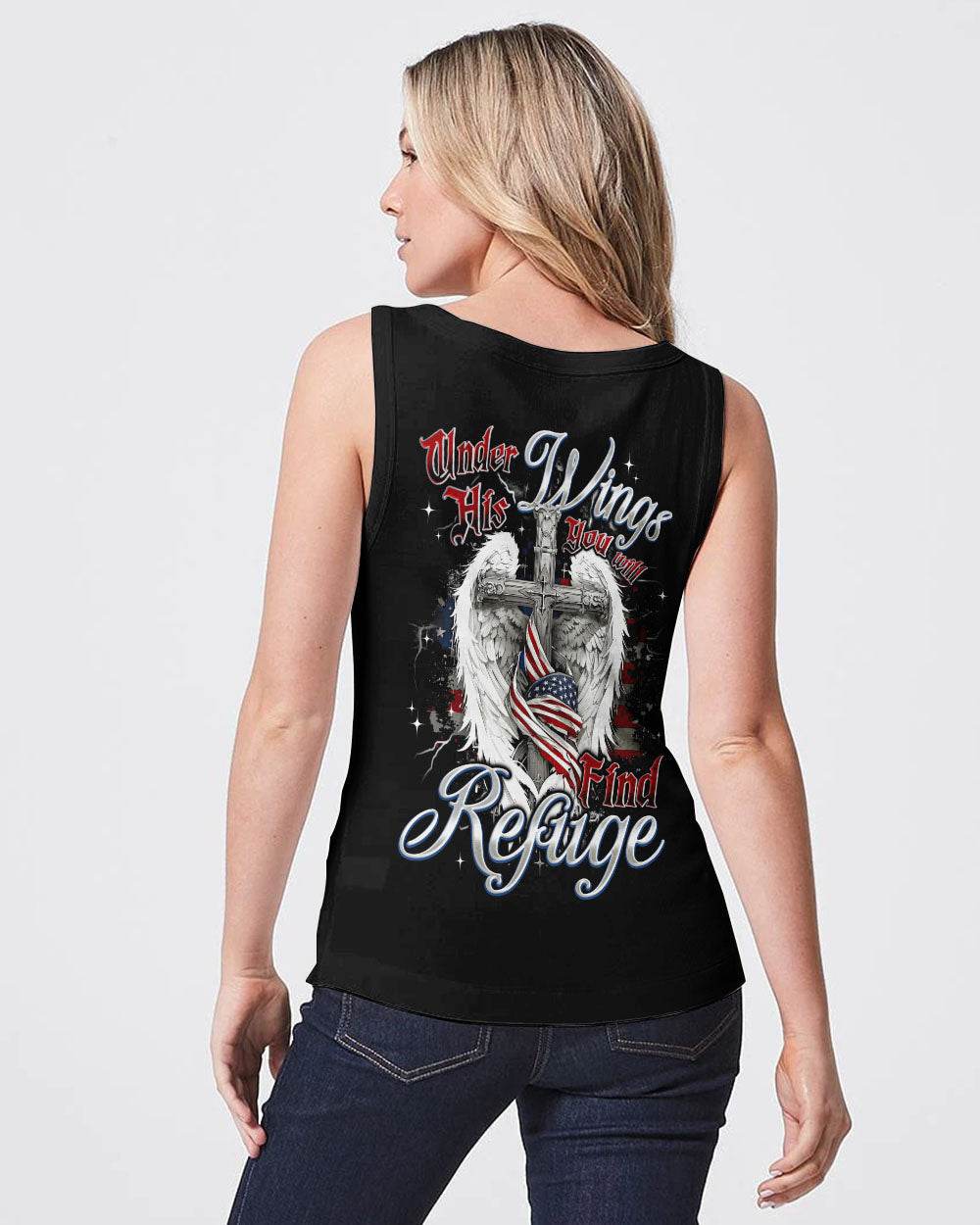 Under His Wings You Will Find Refuge Women's All Over Print Shirt - Tyqy2805253