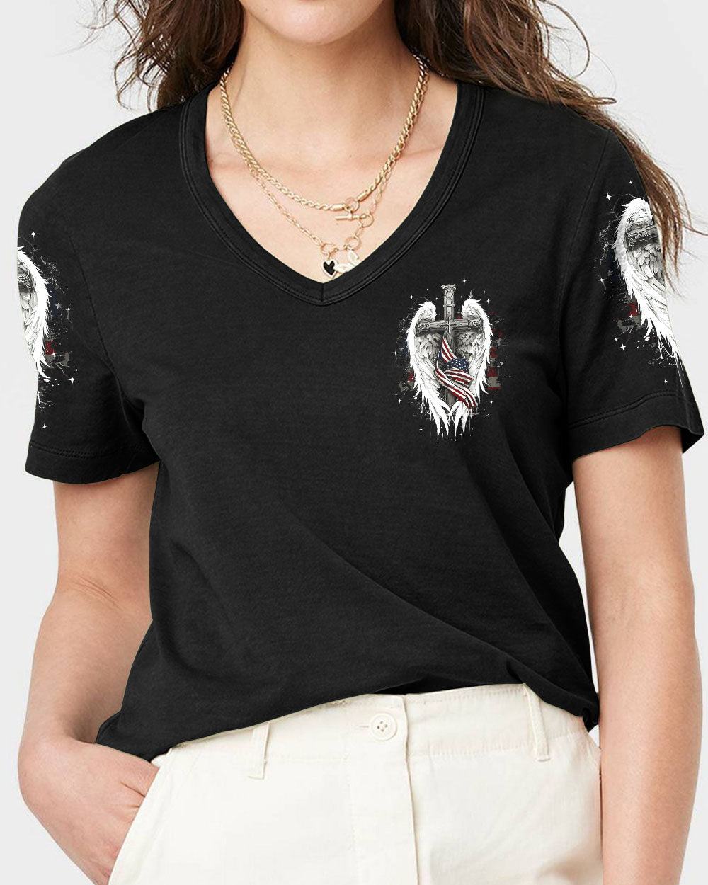 Under His Wings You Will Find Refuge Women's All Over Print Shirt - Tyqy2805253