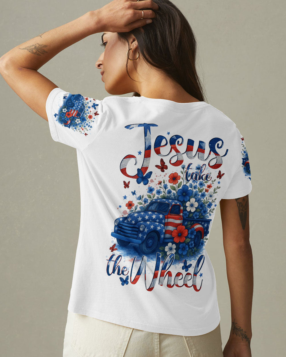 Jesus Take The Wheel Women's All Over Print Shirt - Tytd1505241