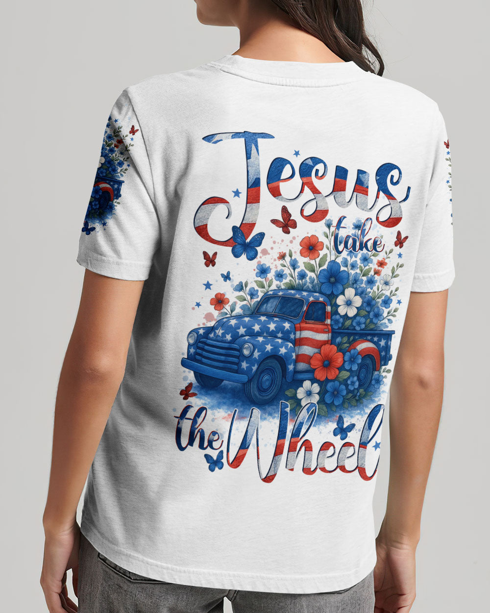 Jesus Take The Wheel Women's All Over Print Shirt - Tytd1505241