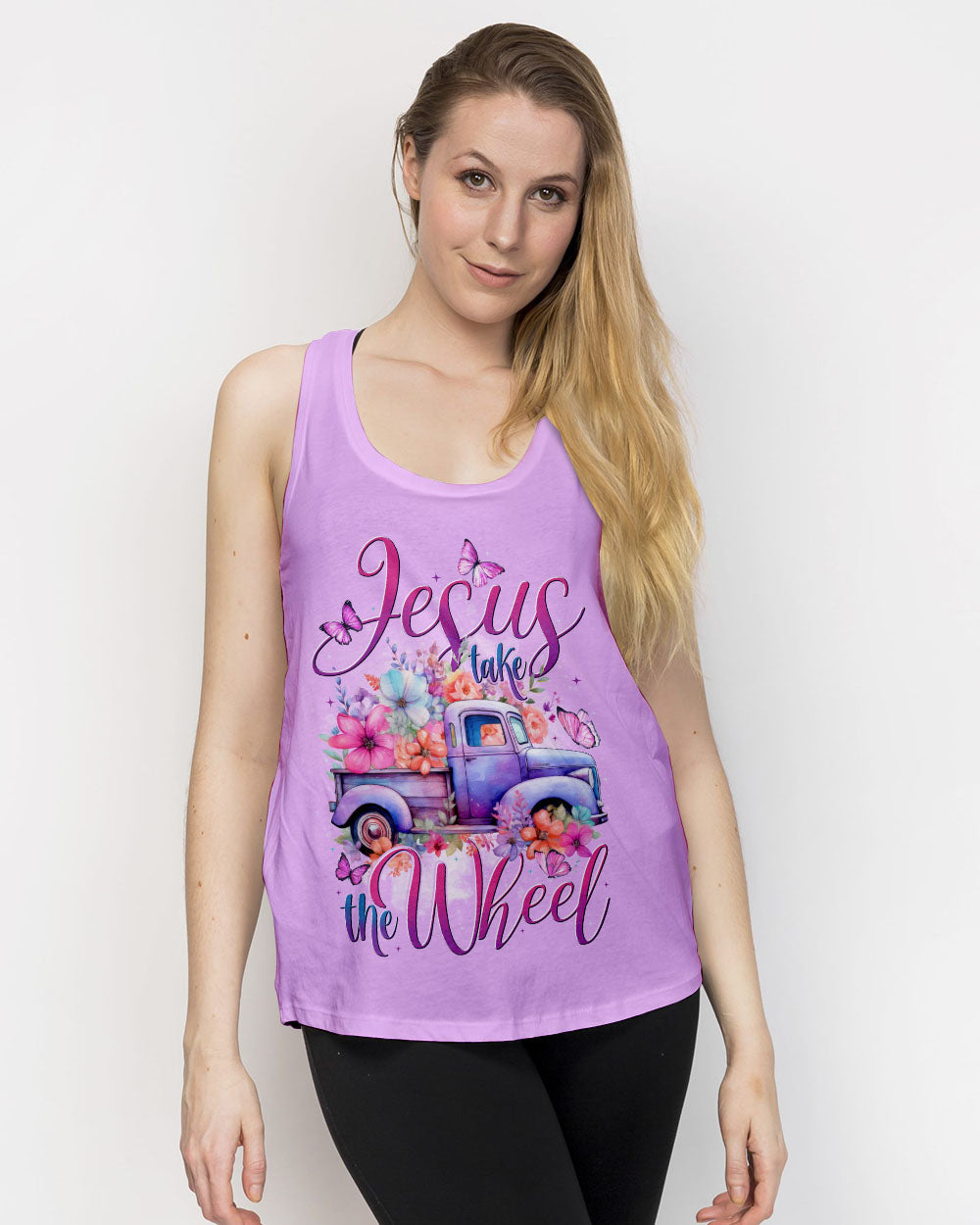 Jesus Take The Wheel Women's All Over Print Shirt - Tytd1706251