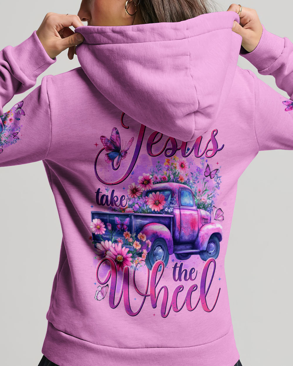 Jesus Take The Wheel Women's All Over Print Shirt - Tytd1806252