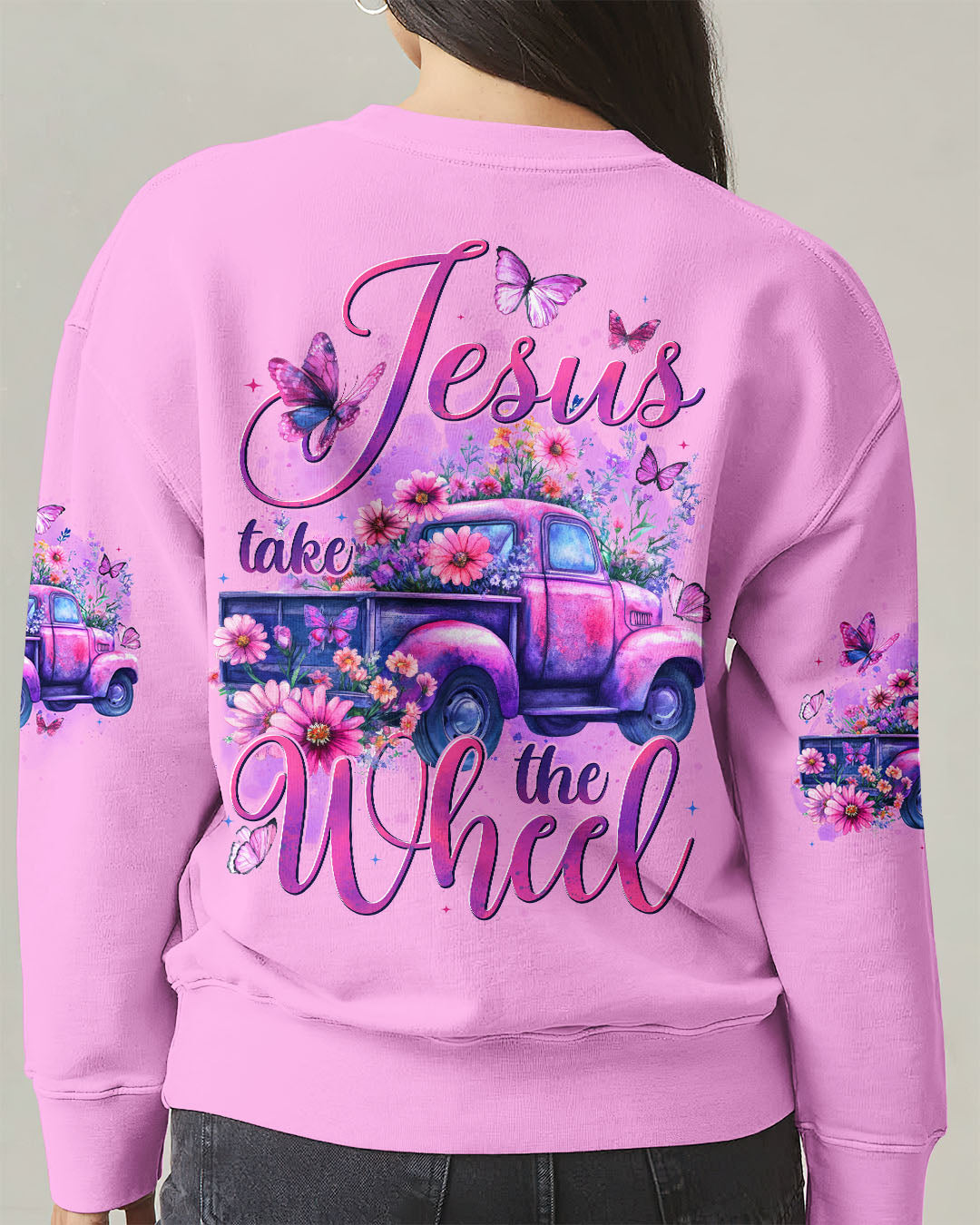 Jesus Take The Wheel Women's All Over Print Shirt - Tytd1806252