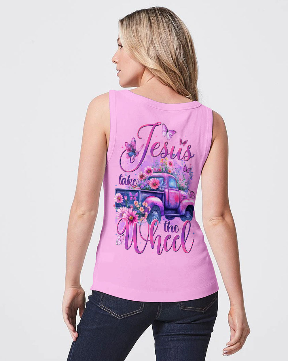 Jesus Take The Wheel Women's All Over Print Shirt - Tytd1806252