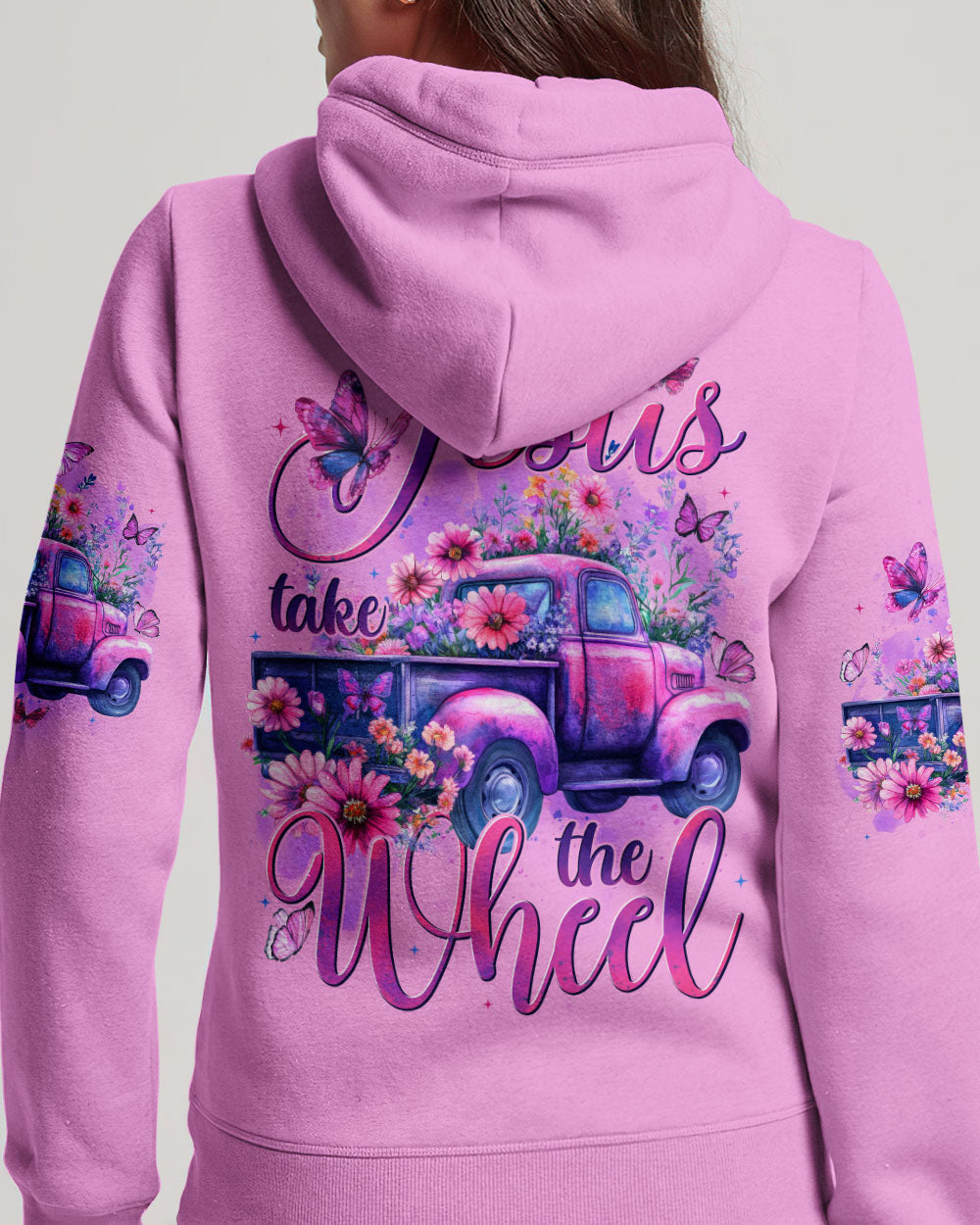 Jesus Take The Wheel Women's All Over Print Shirt - Tytd1806252