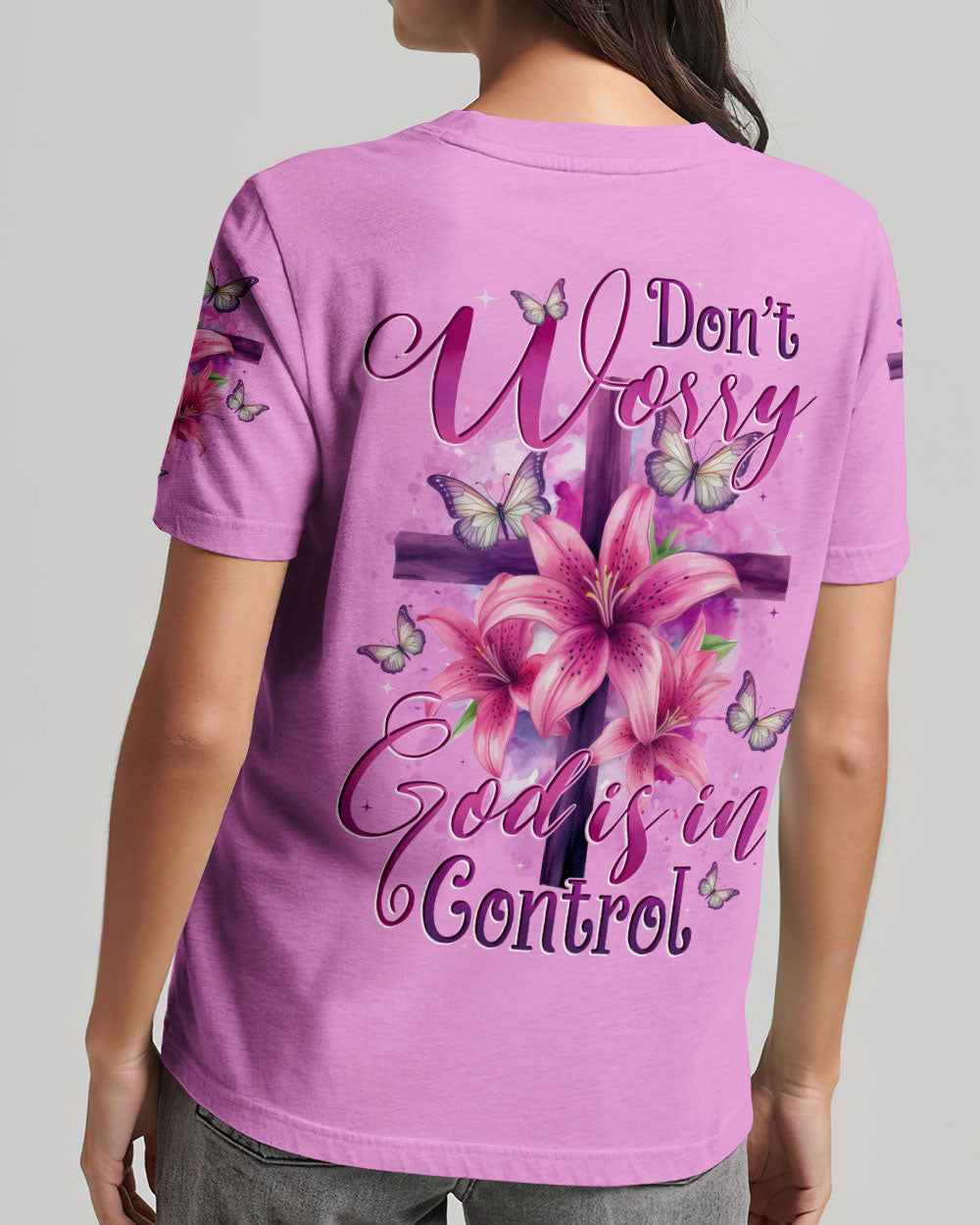 Don't Worry God Is In Control Women's All Over Print Shirt - Tytd1905251