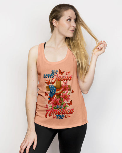 She Loves Jesus Women's All Over Print Shirt - Tytd2205252