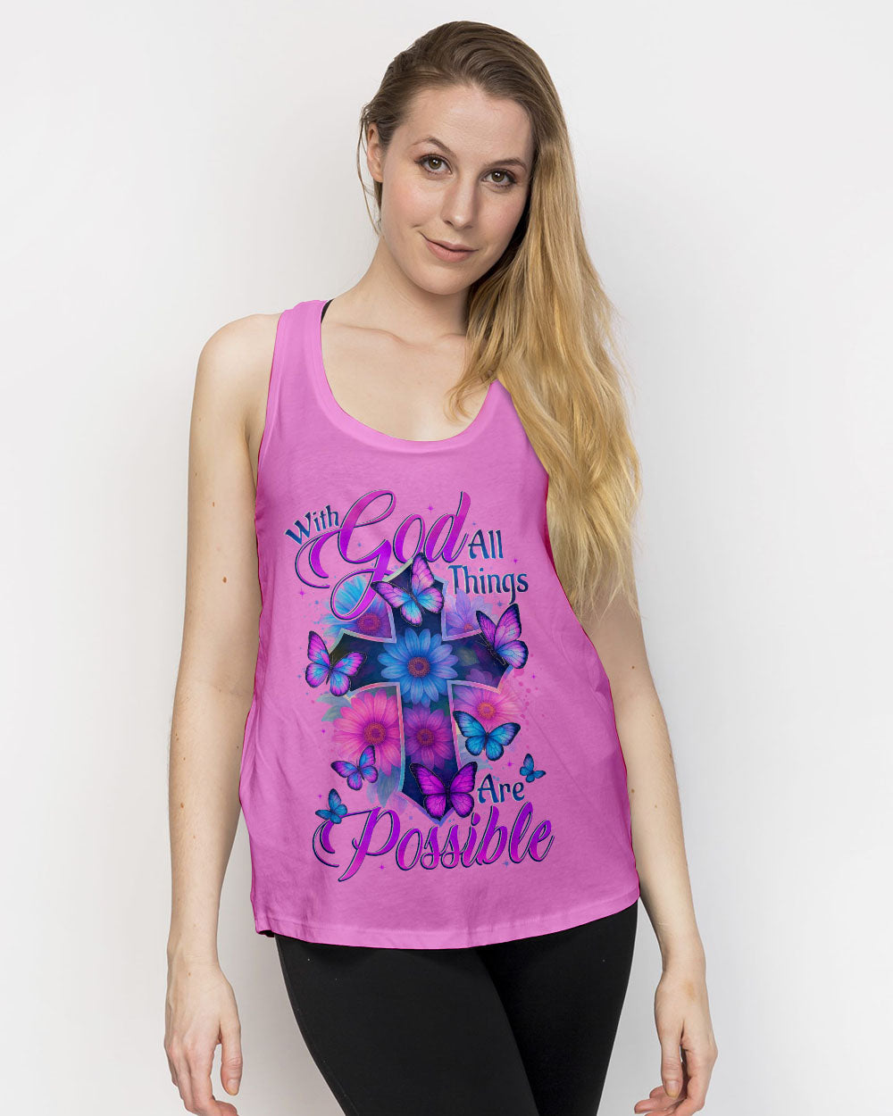With God All Things Are Possible Women's All Over Print Shirt - Tytd2705251