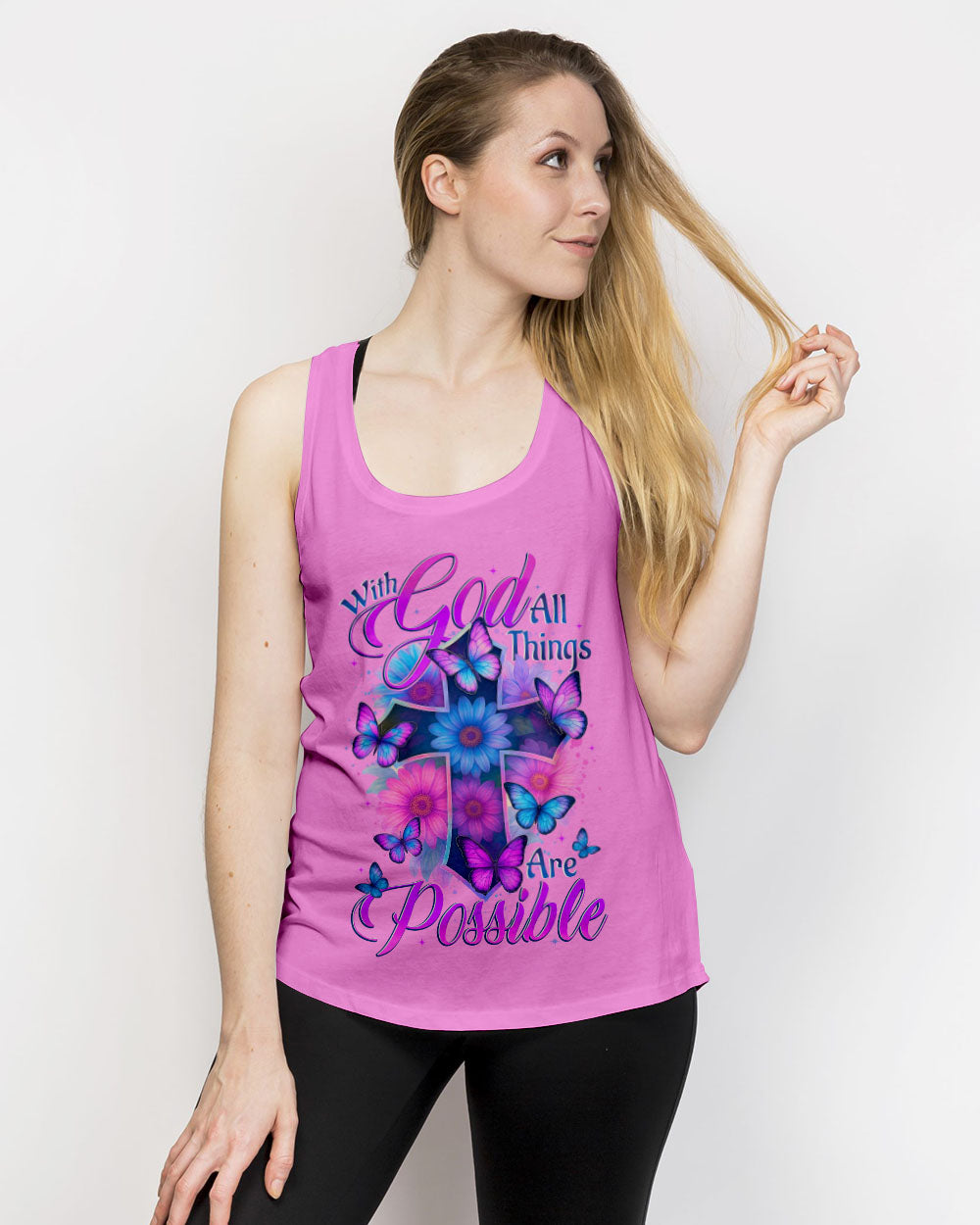 With God All Things Are Possible Women's All Over Print Shirt - Tytd2705251