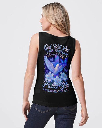 God Will Put His Angels In Charge Of You Women's All Over Print Shirt - Tytm0206253