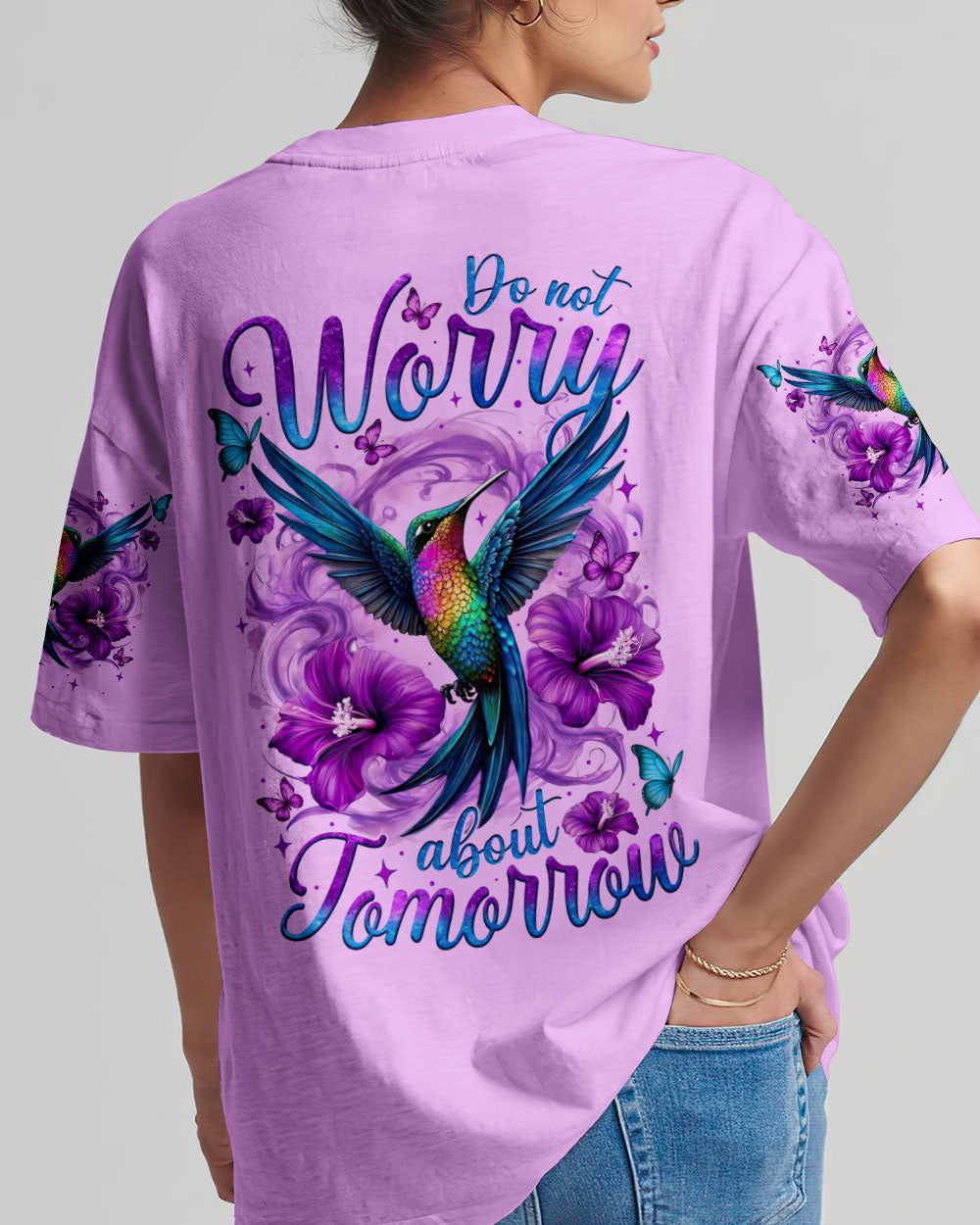 Don't Worry About Tomorrow Hummingbird Women's All Over Print Shirt - Tytm0605253