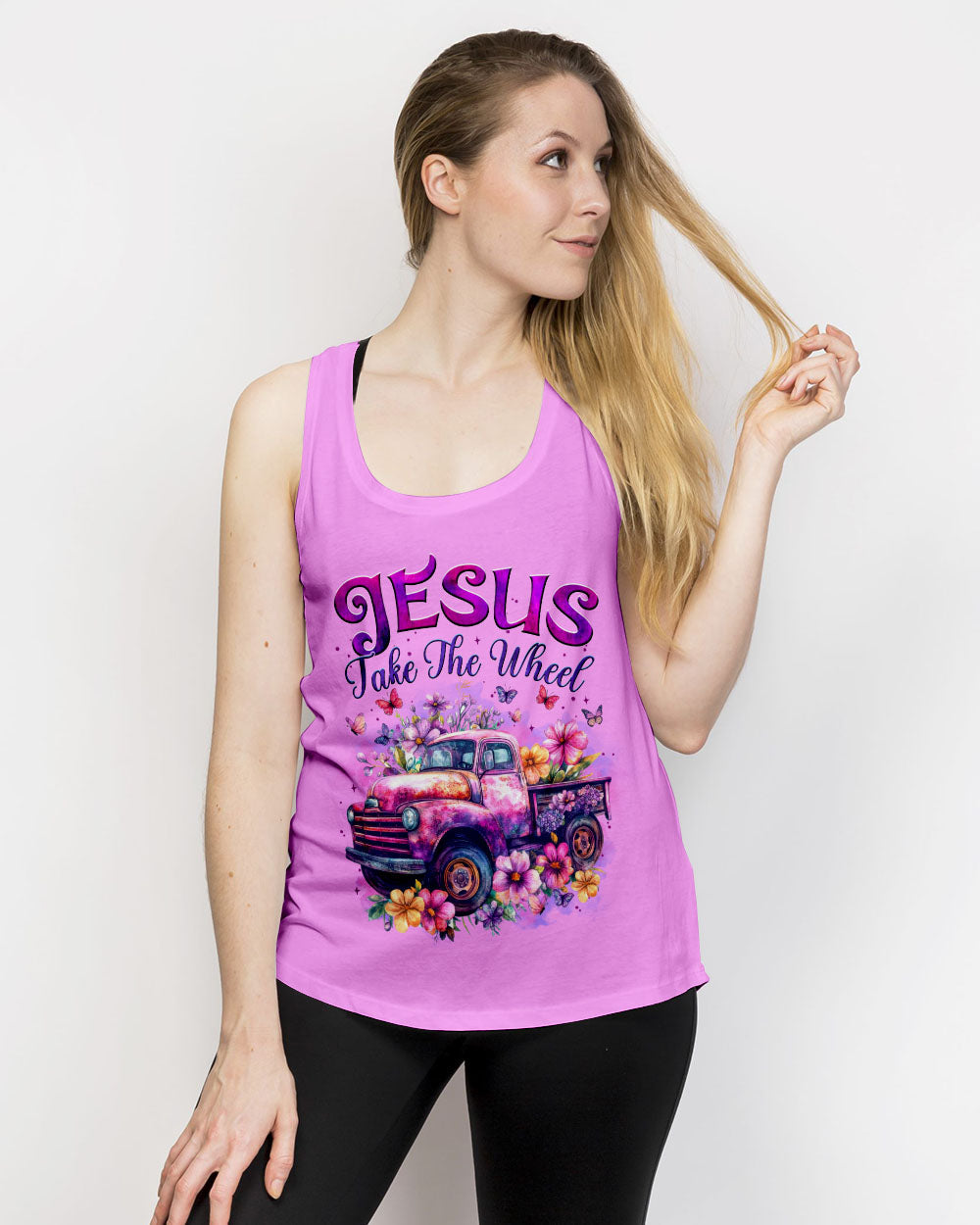 Jesus Take The Wheel Women's All Over Print Shirt - Tytm0905252