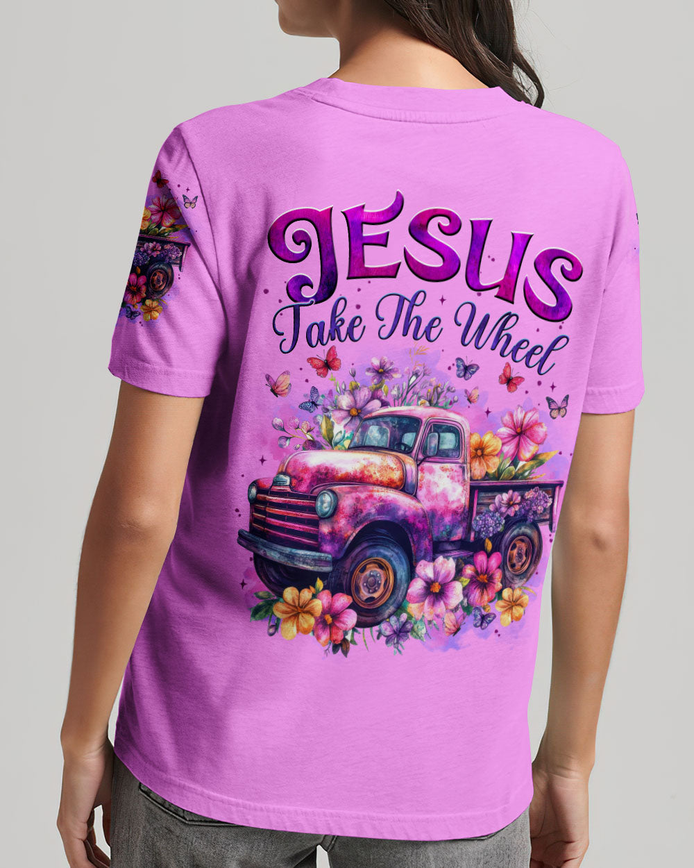 Jesus Take The Wheel Women's All Over Print Shirt - Tytm0905252