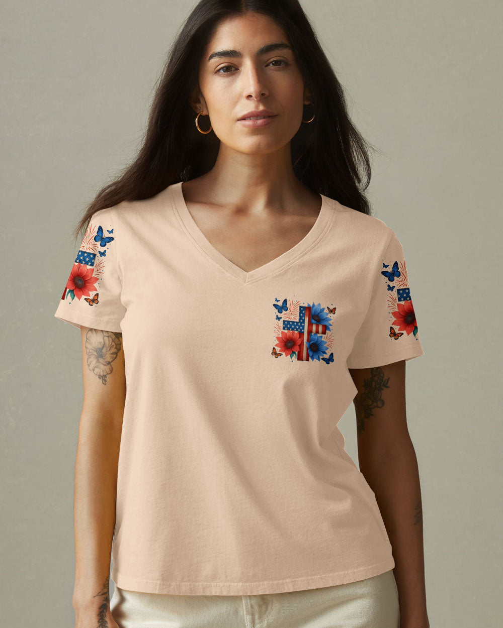 Thank You God Women's All Over Print Shirt - Tytm1705253