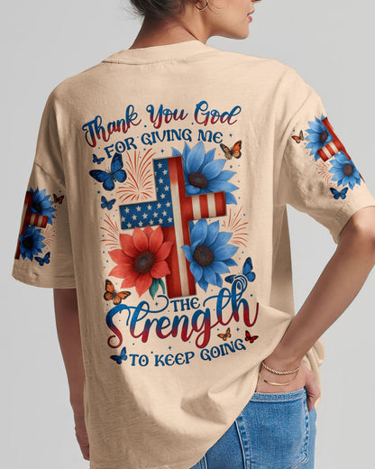 Thank You God Women's All Over Print Shirt - Tytm1705253