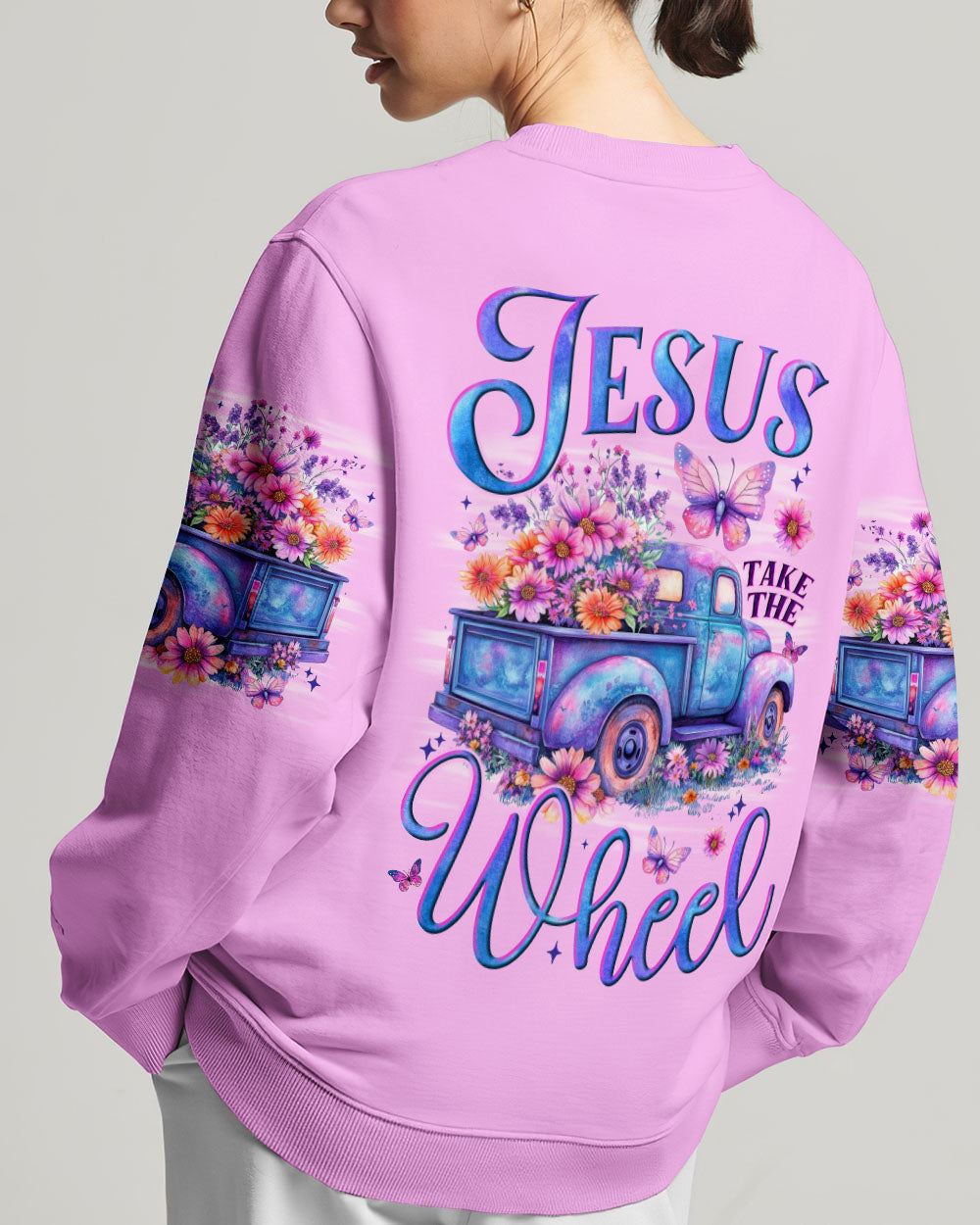 Jesus Take The Wheel Women's All Over Print Shirt - Tytm1706252