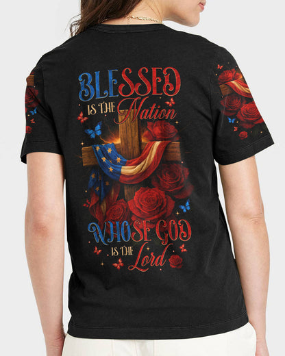 Blessed Is The Nation Whose God Is The Lord Women's All Over Print Shirt - Tytm1905253