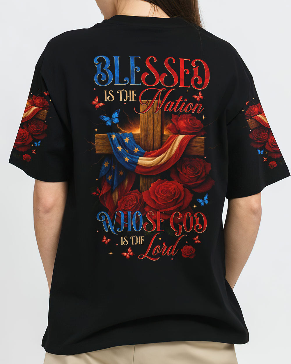 Blessed Is The Nation Whose God Is The Lord Women's All Over Print Shirt - Tytm1905253