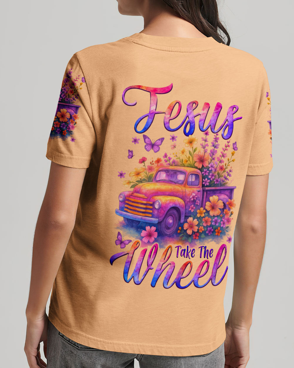 Jesus Take The Wheel Women's All Over Print Shirt - Tytm2005251