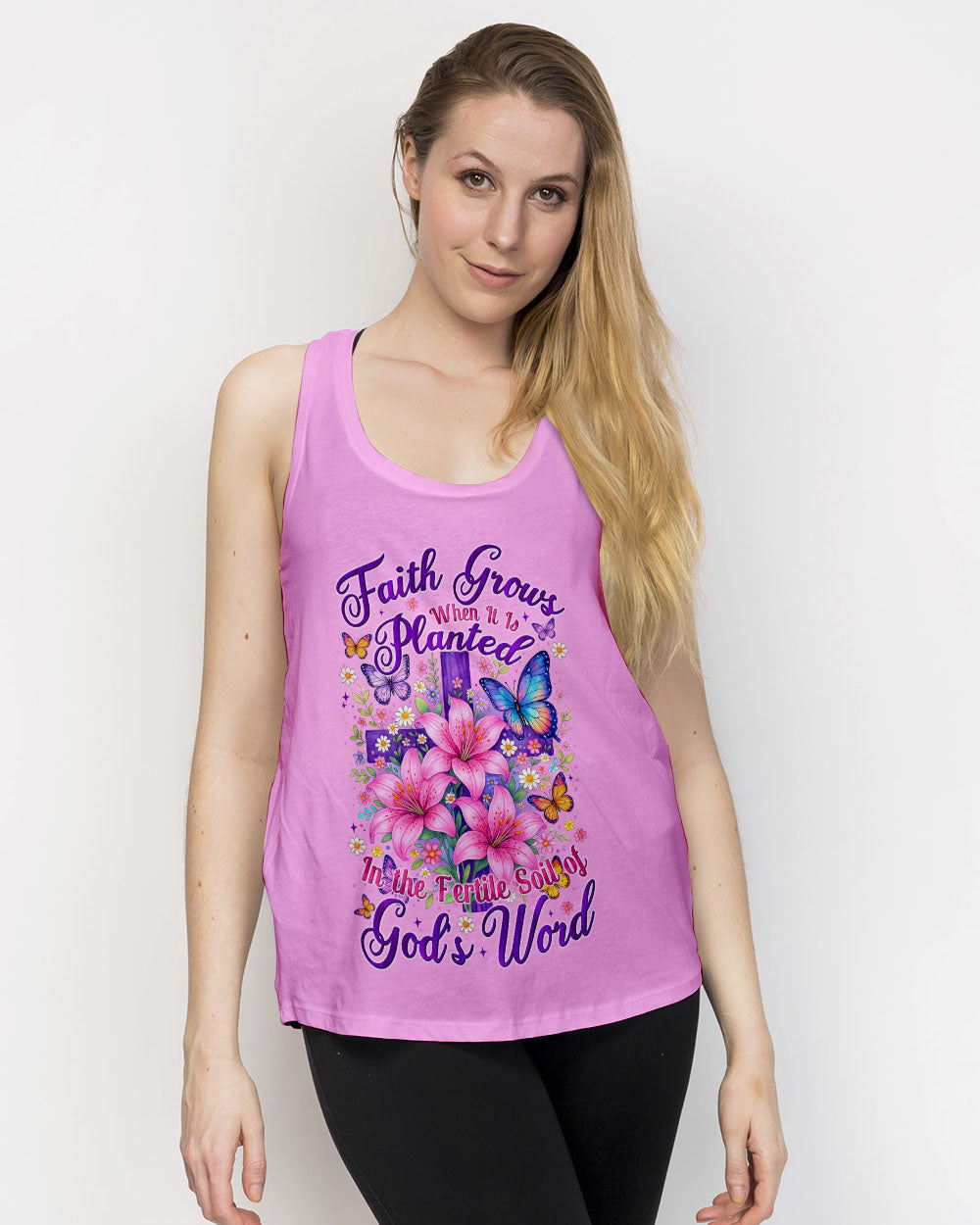 Faith Grows Women's All Over Print Shirt - Tytm2304253