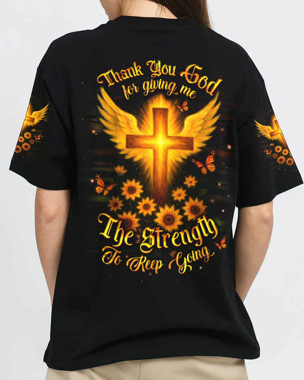 Thank You God Women's All Over Print Shirt - Yhdu0505252