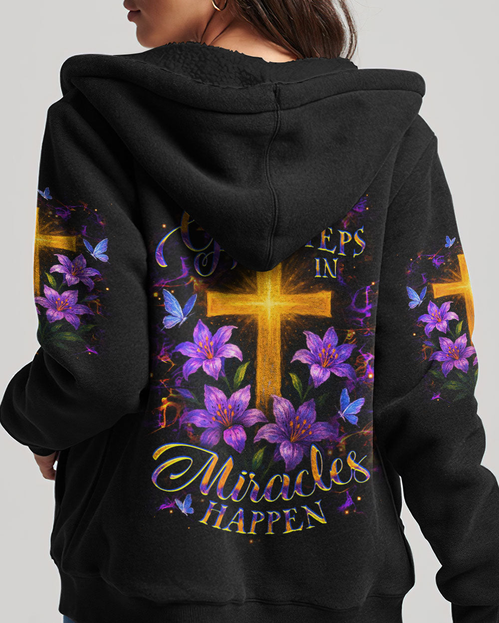 When God Steps In Miracles Happen Women's All Over Print Shirt - Yhdu0605251