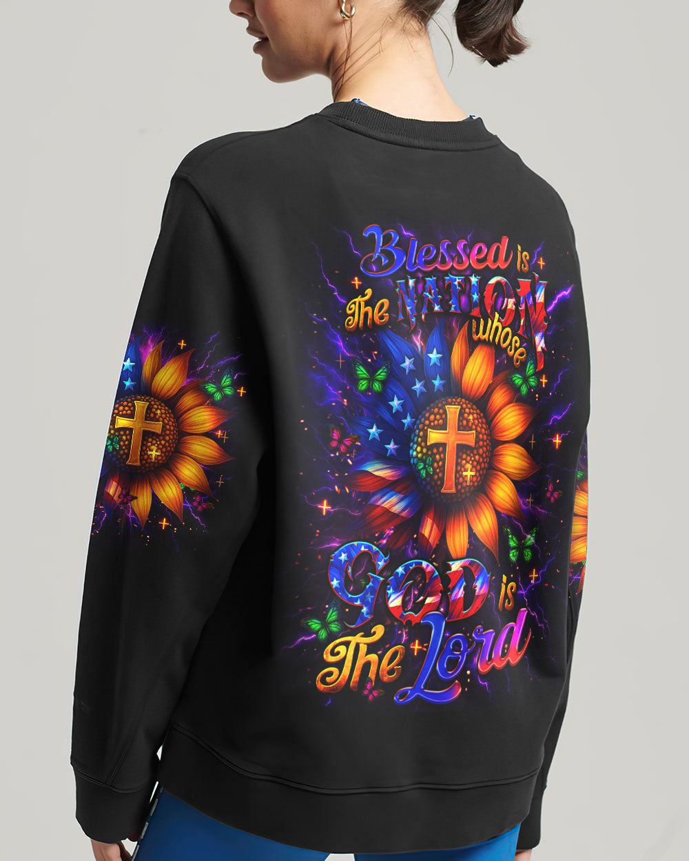 Blessed Is The Nation Whose God Is The Lord Women's All Over Print Shirt - Yhdu0906254