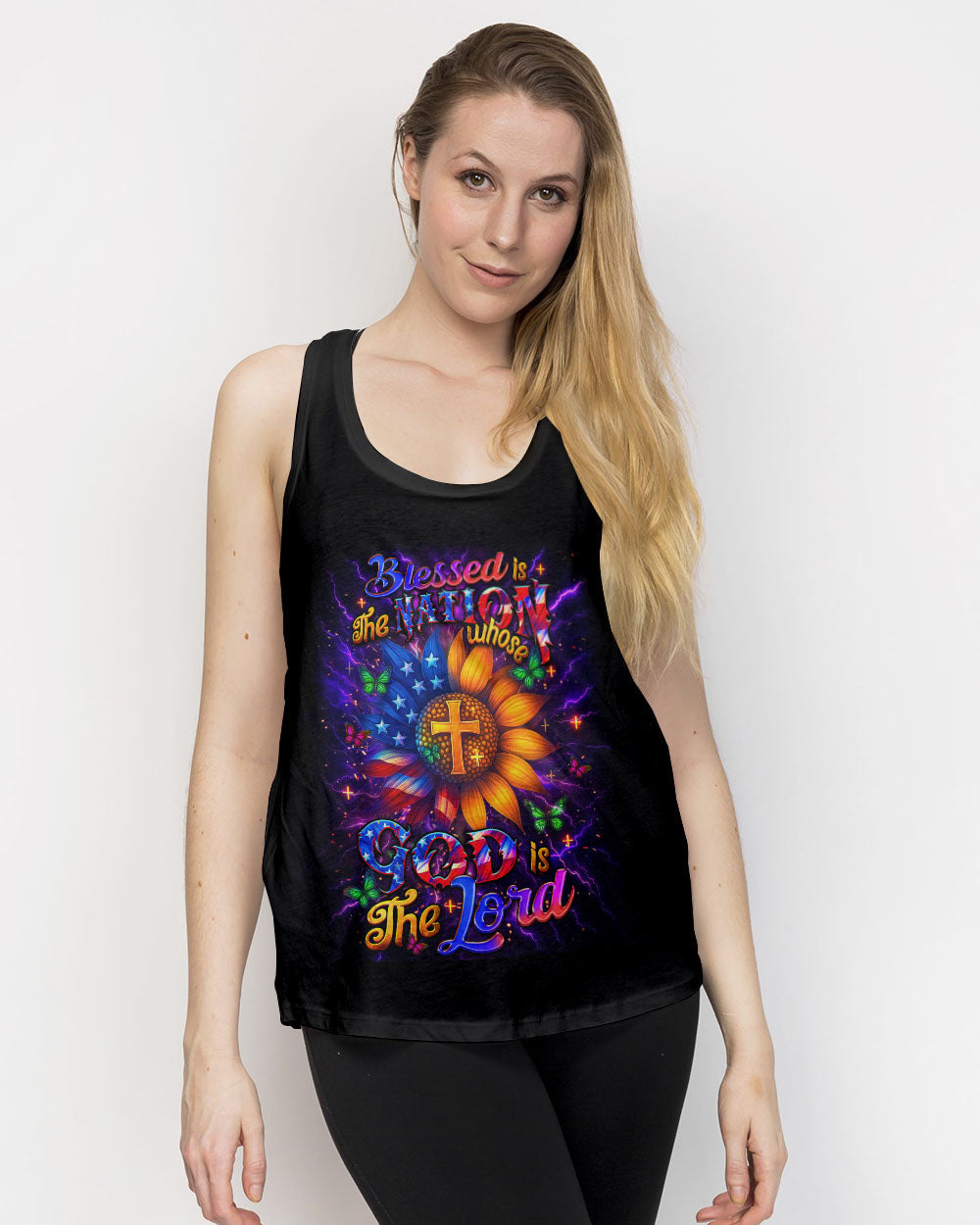 Blessed Is The Nation Whose God Is The Lord Women's All Over Print Shirt - Yhdu0906254