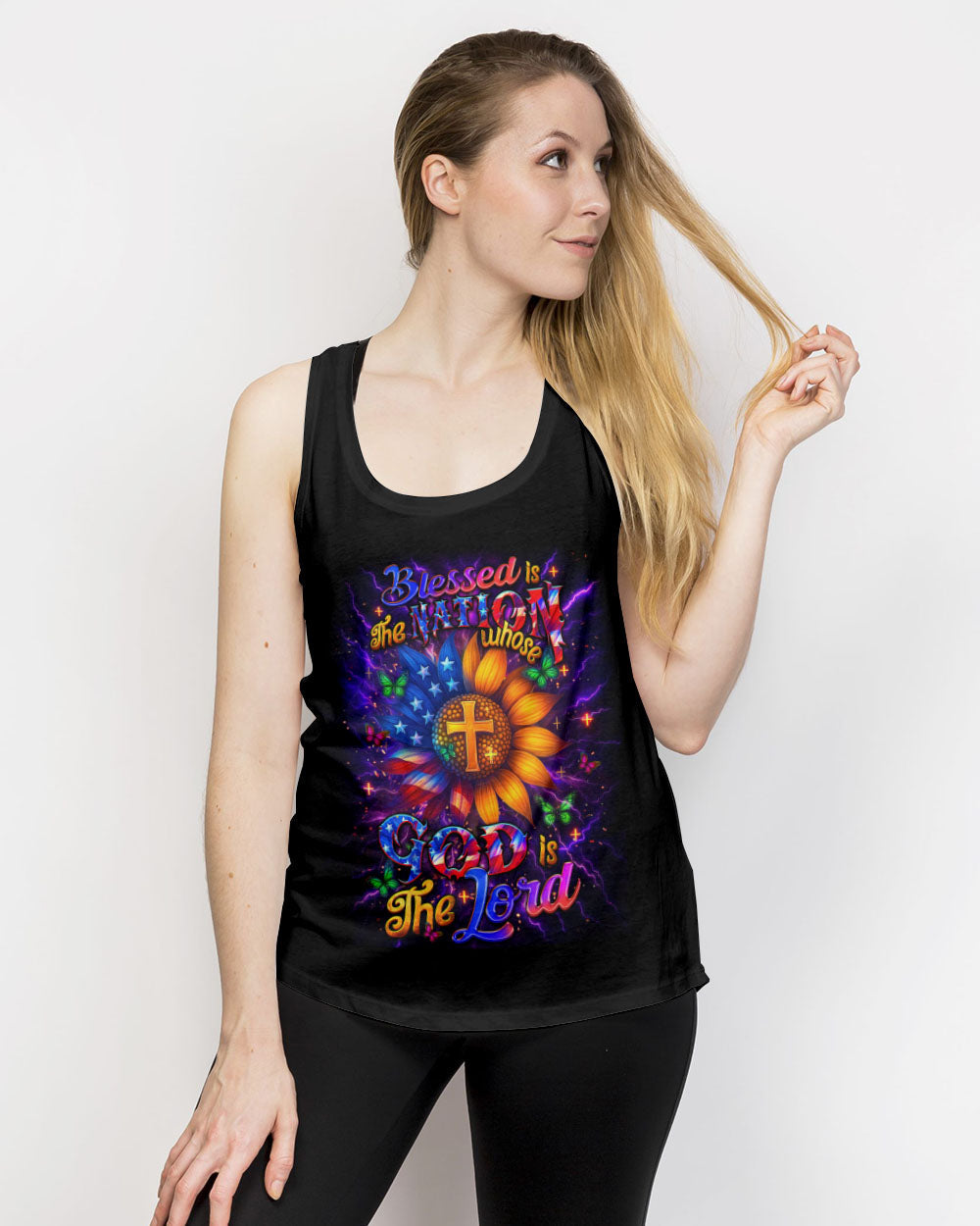 Blessed Is The Nation Whose God Is The Lord Women's All Over Print Shirt - Yhdu0906254