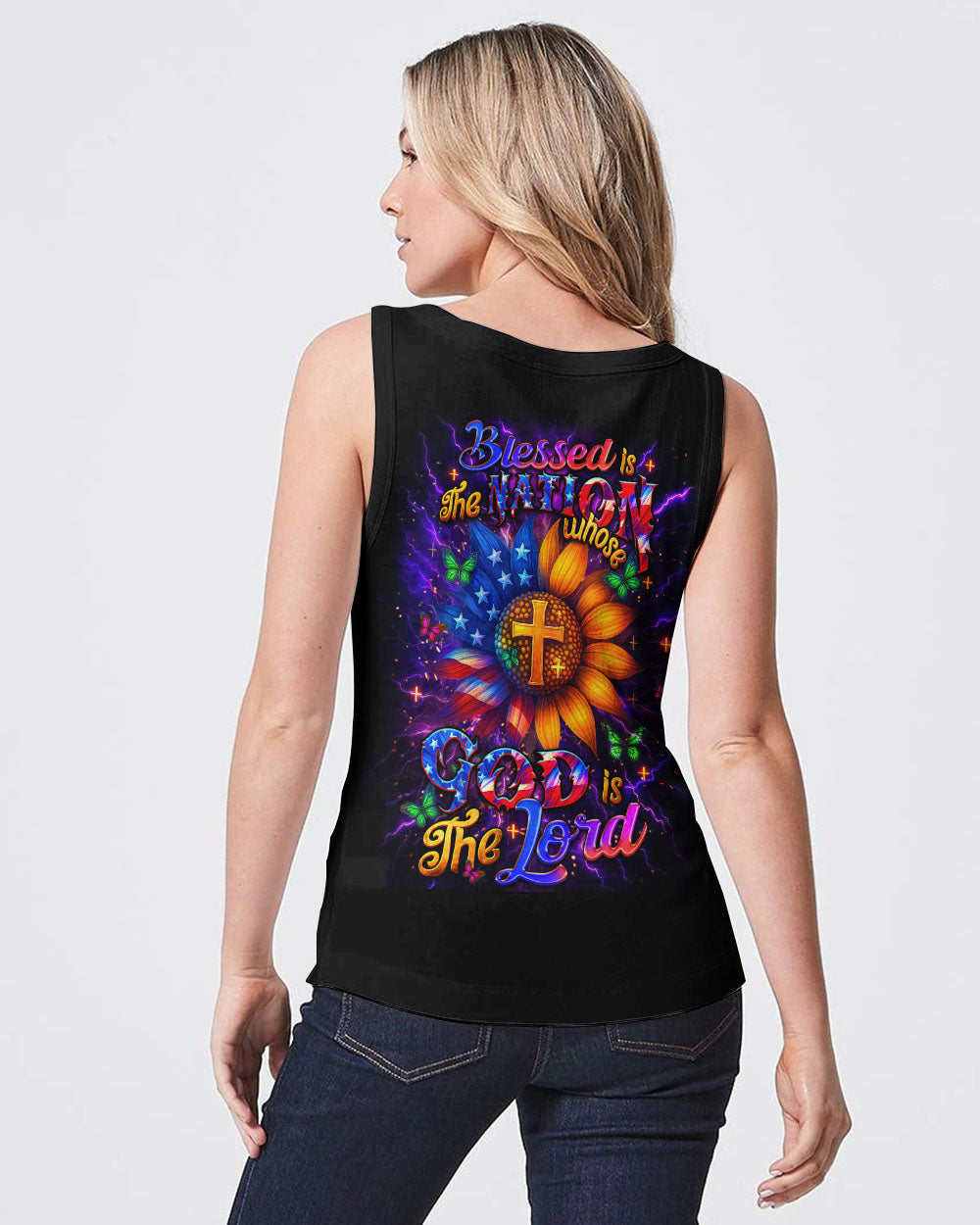 Blessed Is The Nation Whose God Is The Lord Women's All Over Print Shirt - Yhdu0906254