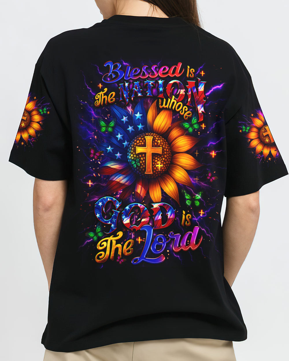 Blessed Is The Nation Whose God Is The Lord Women's All Over Print Shirt - Yhdu0906254