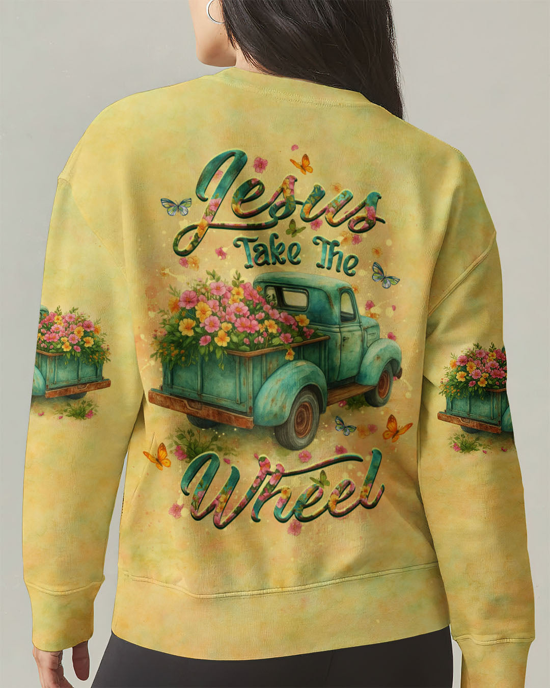 Jesus Take The Wheel Women's All Over Print Shirt - Yhdu1806254
