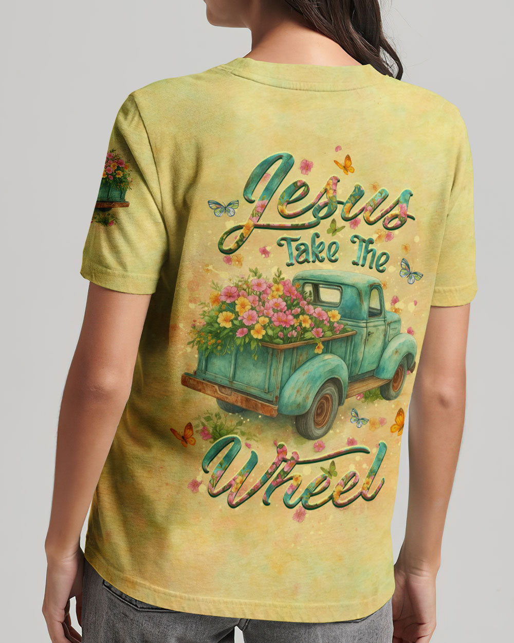 Jesus Take The Wheel Women's All Over Print Shirt - Yhdu1806254