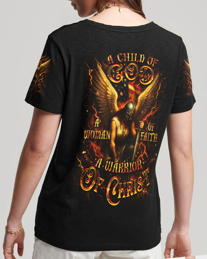 A Warrior Of Christ Woman All Over Print Shirt - Yhdu2105252