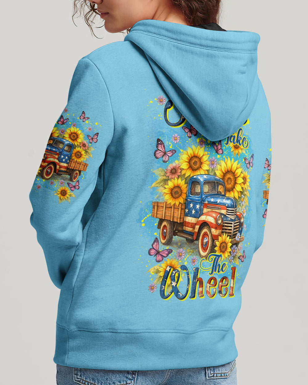 Jesus Take The Wheel Sunflowers Women's All Over Print Shirt - Yhdu2705254