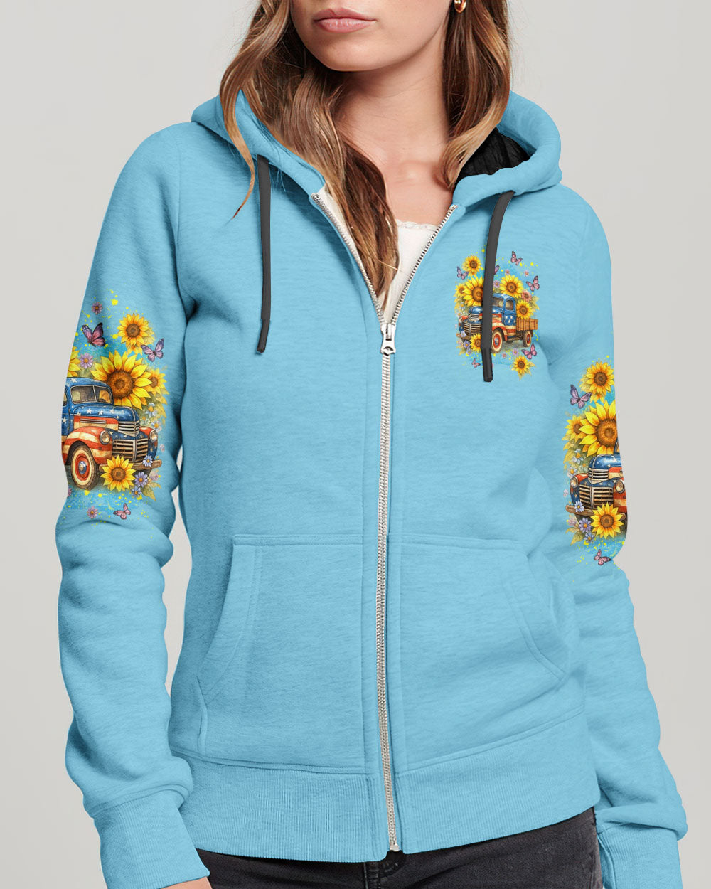 Jesus Take The Wheel Sunflowers Women's All Over Print Shirt - Yhdu2705254