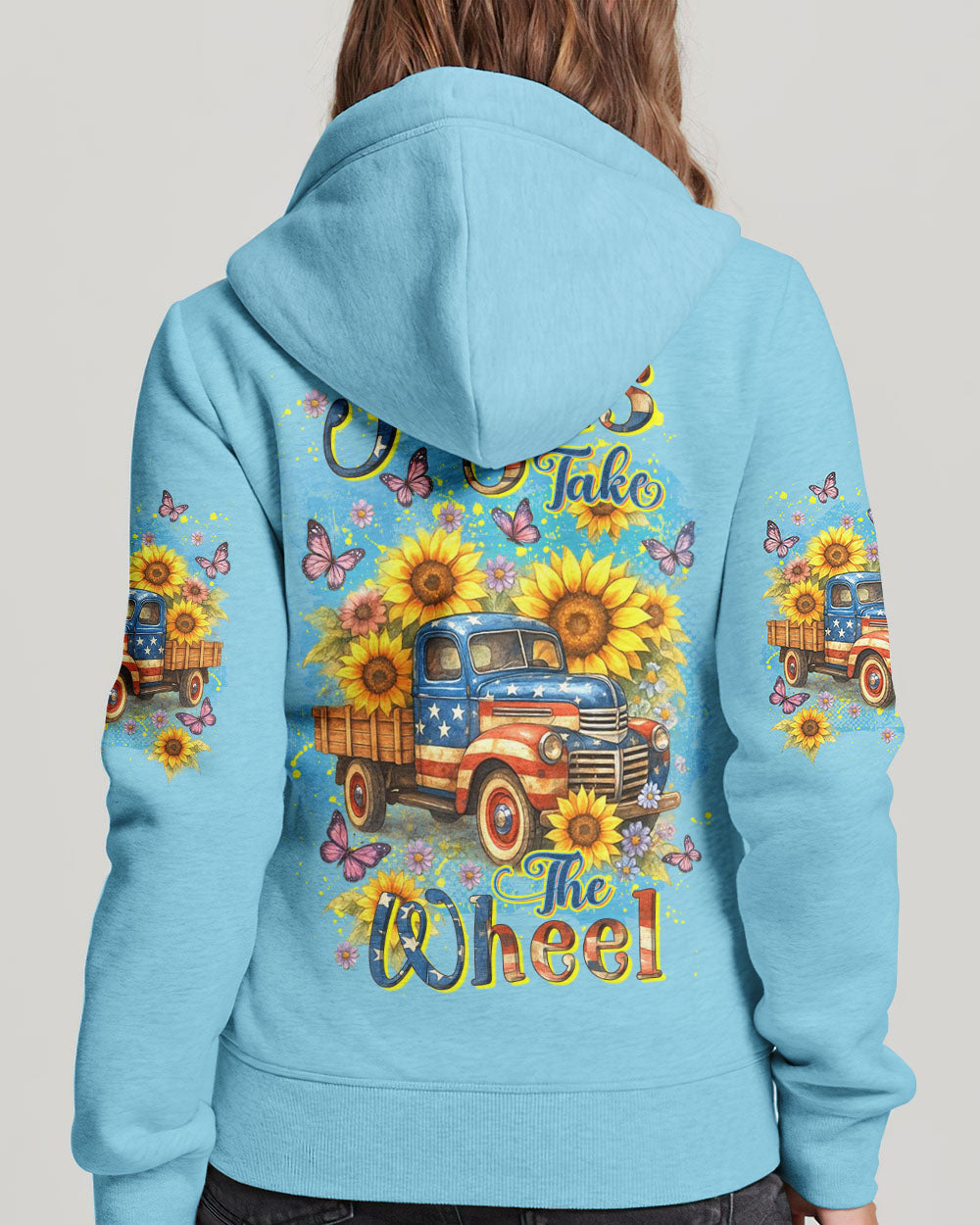 Jesus Take The Wheel Sunflowers Women's All Over Print Shirt - Yhdu2705254