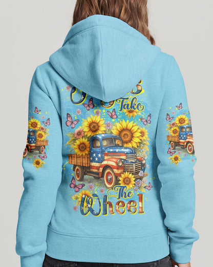 Jesus Take The Wheel Sunflowers Women's All Over Print Shirt - Yhdu2705254
