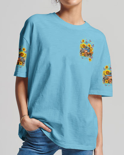 Jesus Take The Wheel Sunflowers Women's All Over Print Shirt - Yhdu2705254