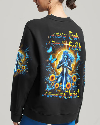 A Child Of God A Woman Of Faith Women's All Over Print Shirt - Yhdu2805251