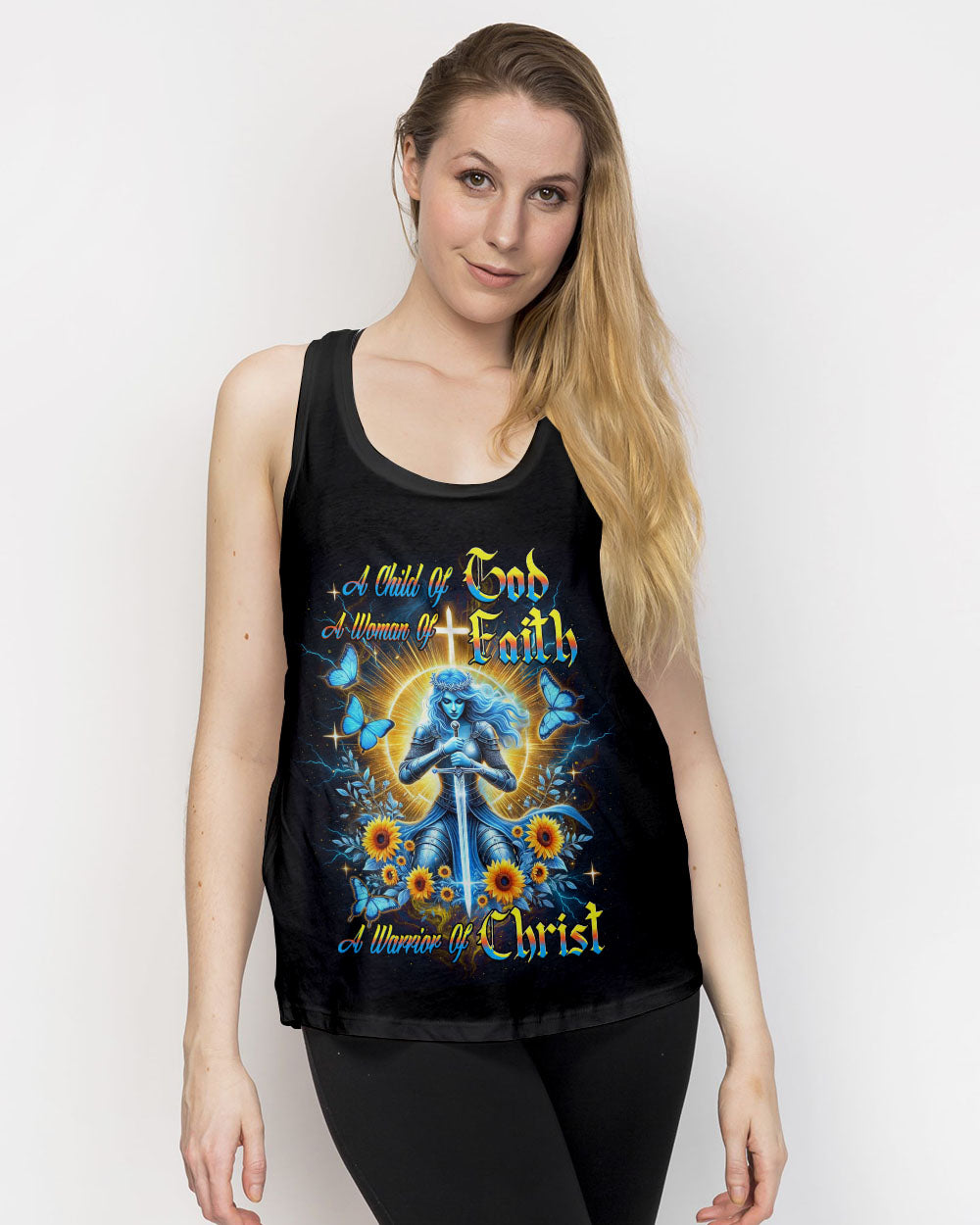 A Child Of God A Woman Of Faith Women's All Over Print Shirt - Yhdu2805251